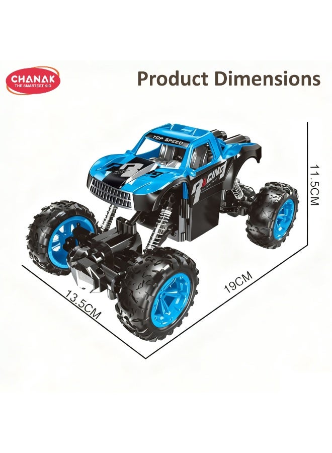Chanak سيارة سباق لاسلكية قابلة لإعادة الشحن من طراز Chanak بتردد 2.4 جيجاهرتز ومقياس 1:20 مزودة بممتصات للصدمات وإطارات مانعة للانزلاق، مصممة للطرق الوعرة وتسلق التراب (اللون حسب التوافر). - Image 4