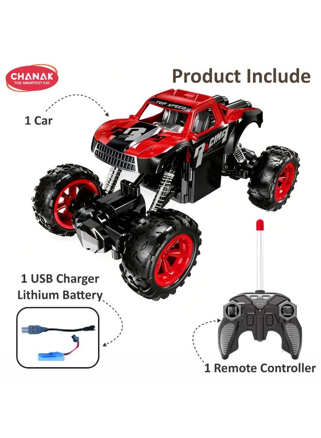 Chanak سيارة سباق لاسلكية قابلة لإعادة الشحن من طراز Chanak بتردد 2.4 جيجاهرتز ومقياس 1:20 مزودة بممتصات للصدمات وإطارات مانعة للانزلاق، مصممة للطرق الوعرة وتسلق التراب (اللون حسب التوافر). - Image 5