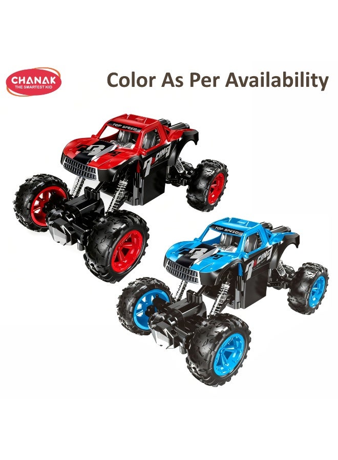Chanak سيارة سباق لاسلكية قابلة لإعادة الشحن من طراز Chanak بتردد 2.4 جيجاهرتز ومقياس 1:20 مزودة بممتصات للصدمات وإطارات مانعة للانزلاق، مصممة للطرق الوعرة وتسلق التراب (اللون حسب التوافر). - Image 2