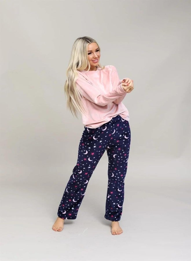 IKKAI Girls Baby Solid Winter Warm Pants Printed Pajama Fleece/Jogger Pack of 2 Multicolour - Image 3