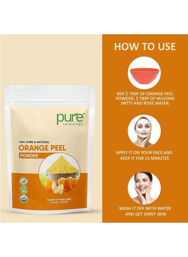 Pure Herbology Pure & Natural Orange Fruit Peel Powder for Glowing Skin, For Face Pack Skin Whitening, Acne/Pimples, (300Gm) - Image 5