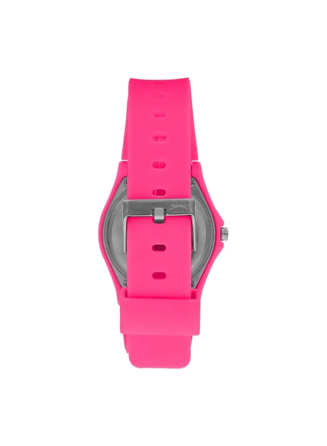 Slazenger Slazenger SL.9.6571.3.04 Unisex Analog Display Watch & Silicone Strap Pink