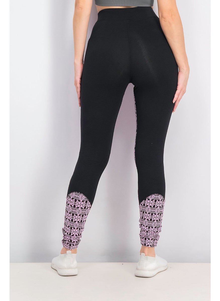 Women All Over Print Leggings, Purple and Black - pzsku/Z26EF9A110D0168A42EB4Z/45/_/1739715431/34e0ad9d-78ed-40ad-8553-8c0c3dc82203