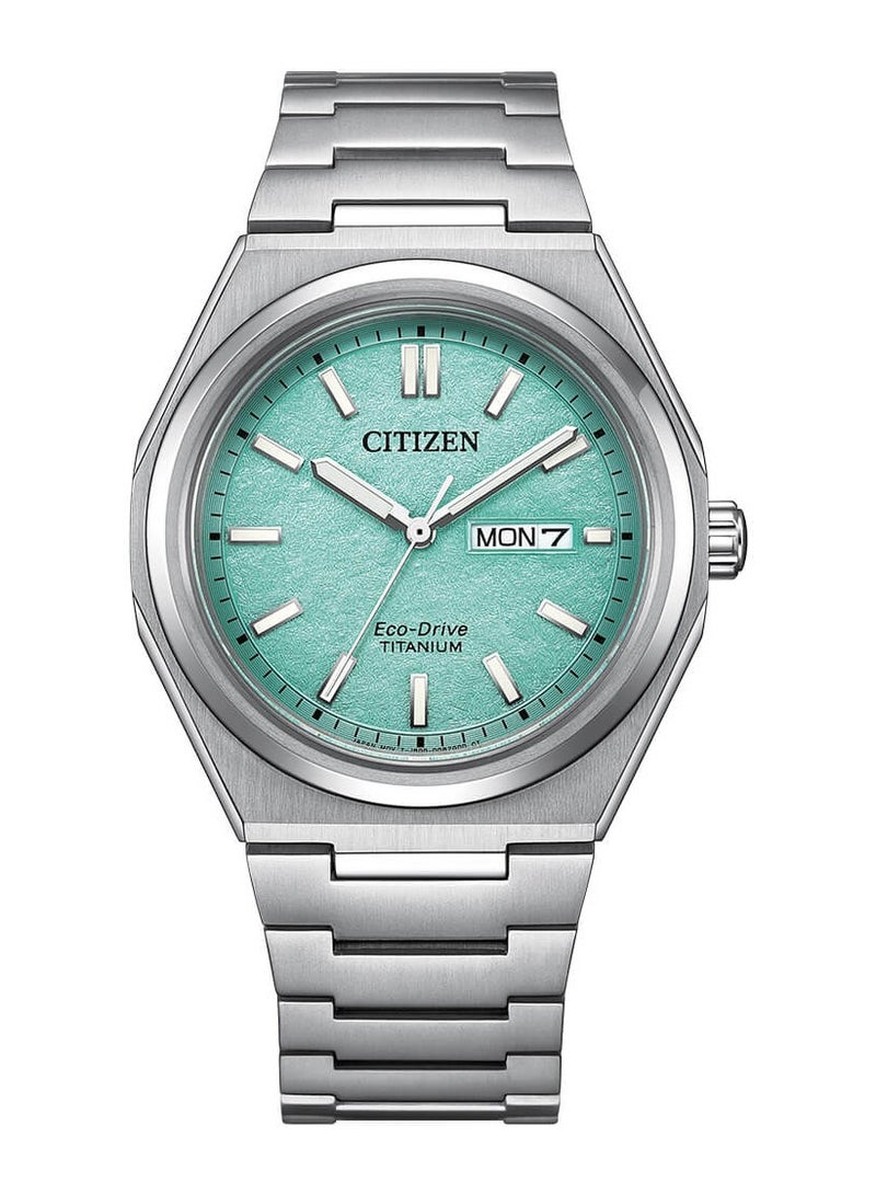 CITIZEN Zenshin Eco-Drive Titanium Men's Watch AW0130-85M - Image 1