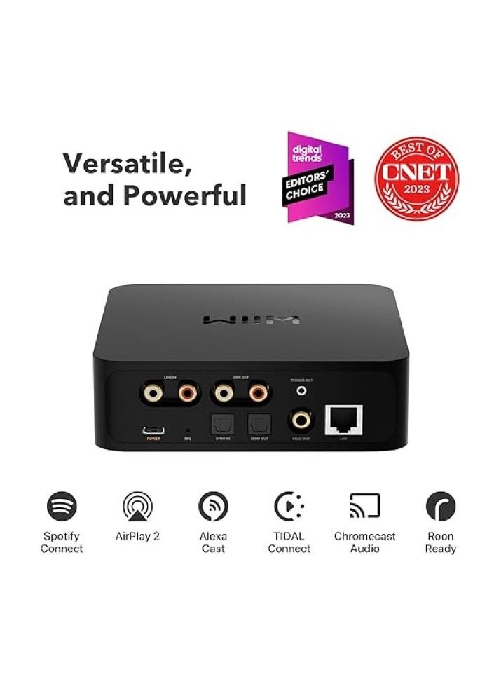 WiiM - WiiM Pro AirPlay 2 Receiver, Chromecast Audio, WiFi Multiroom Streamer, Compatible with Alexa, Siri and Google Assistant, Stream Hi-Res Audio from Spotify, Tidal and More - Image 1