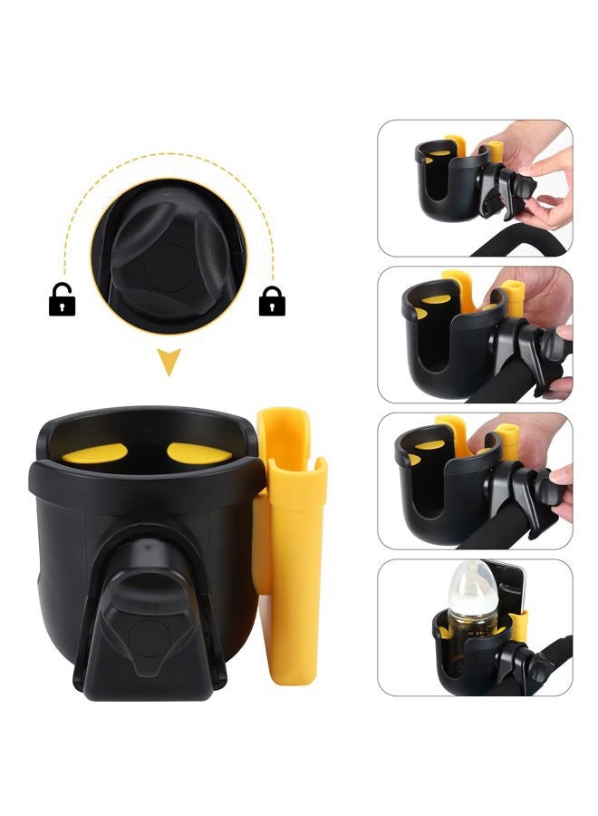 accmor 2-in-1 Stroller Phone & Cup Holder - Universal for Uppababy, Nuna, Doona & More - Image 5