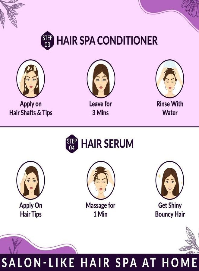 NEUD Xpose Yourself 4-Step DIY Advanced Hair Spa Kit for Salon-Like Silky Bounce at Home (4 Packs (40 g Each)), White - Image 4