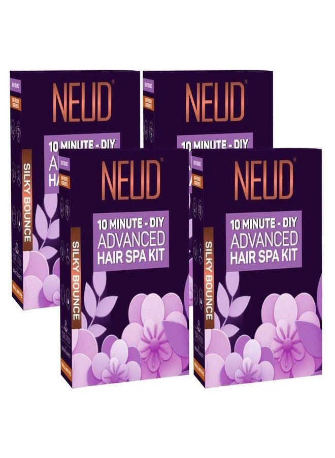 NEUD Xpose Yourself 4-Step DIY Advanced Hair Spa Kit for Salon-Like Silky Bounce at Home (4 Packs (40 g Each)), White - Image 1