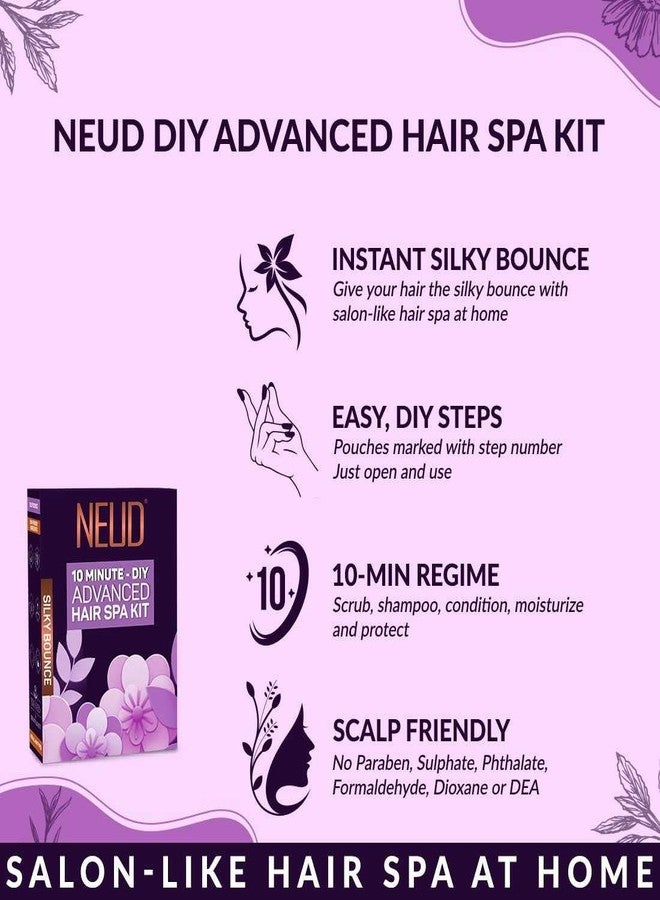 NEUD Xpose Yourself 4-Step DIY Advanced Hair Spa Kit for Salon-Like Silky Bounce at Home (4 Packs (40 g Each)), White - Image 5