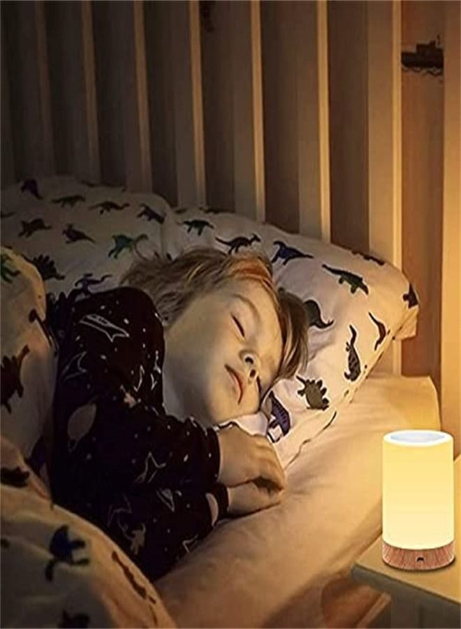 أوريتي Rgb اللون تغيير اللمس ضوء الليل قابلة للتعتيم دافئ بيضاء الحضانة، محمولة اللاسلكية الطاولة مصابيح للأطفال، الرضع، غرفة النوم - Image 4