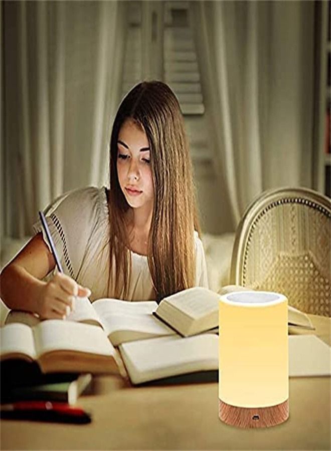 أوريتي Rgb اللون تغيير اللمس ضوء الليل قابلة للتعتيم دافئ بيضاء الحضانة، محمولة اللاسلكية الطاولة مصابيح للأطفال، الرضع، غرفة النوم - Image 5