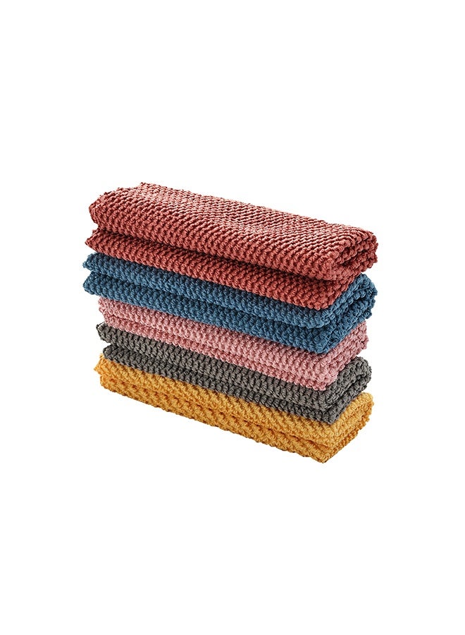 LAWAZIM 5 Piece Cleaning Towel - 30x30cm - Highly Absorbent Reusable Microfiber Towels with Lint-Free Texture - Ideal for Kitchen, Car, Glass, and Multi-Surface Cleaning Multi-Colors - Image 2