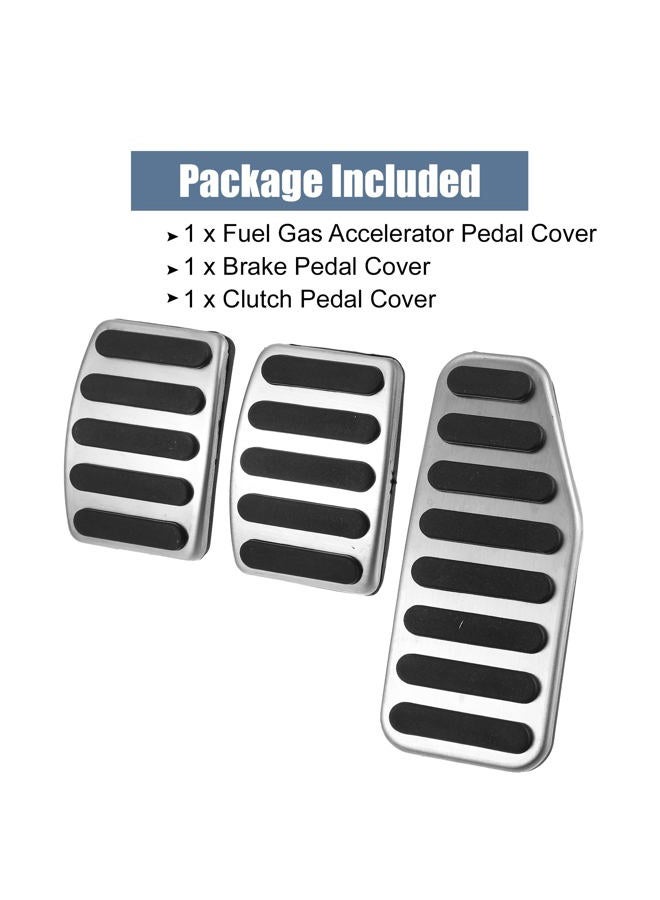 X AUTOHAUX 3pcs Accelerator Pedal and Brake Pedal Cover Set for Suzuki Swift - Image 3