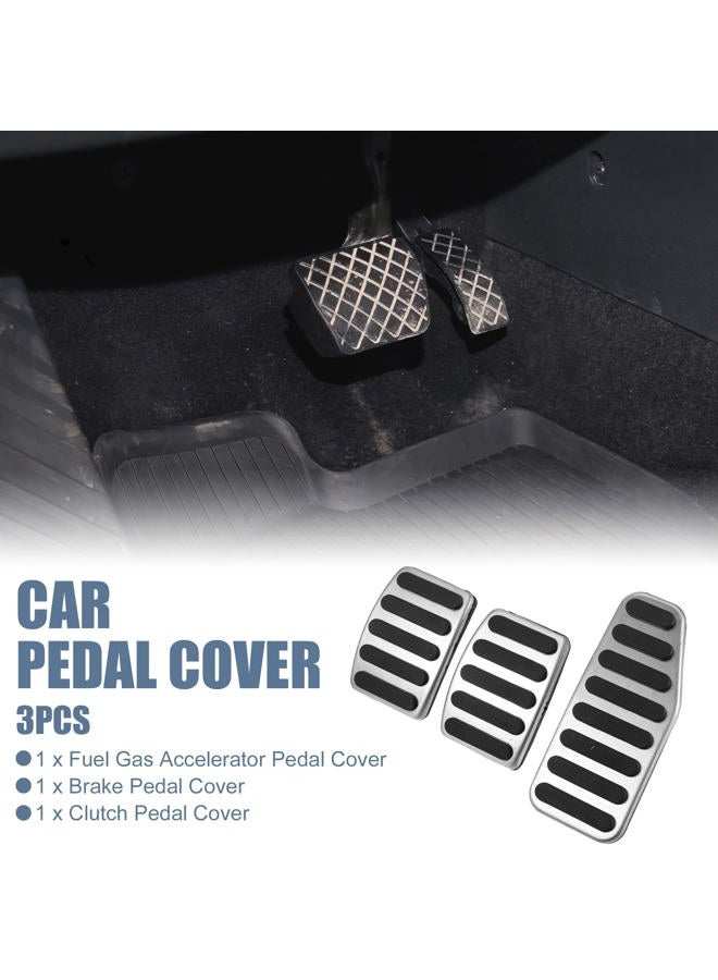 X AUTOHAUX 3pcs Accelerator Pedal and Brake Pedal Cover Set for Suzuki Swift - Image 2