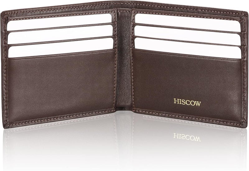 HISCOW Leather Business Card Case Holder for Men & Women, Italian Calfskin - Image 1