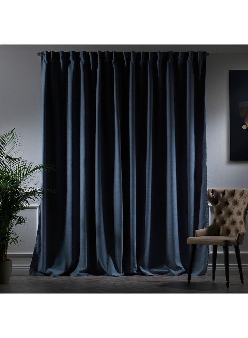 Zeenah Furniture Solid Color Home Decorative Curtains Velvet Look 2 Panels Hanging Back Tap & Rod Pocket Living Room Nursery Room Kitchen Office Windows Home Decoration  - Image 2