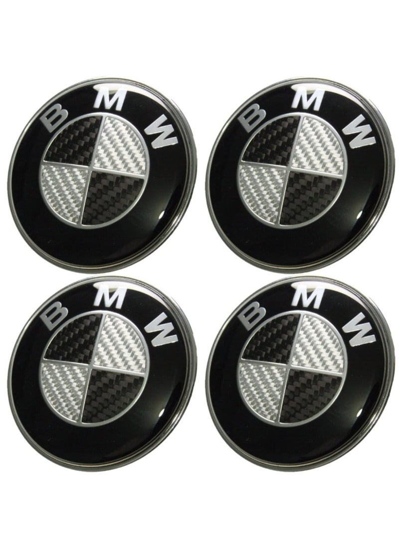 BMW BMW Black/Grey Carbon Centre Wheel Cap - F20 F30 F34 F22 F87 F32  - Image 2