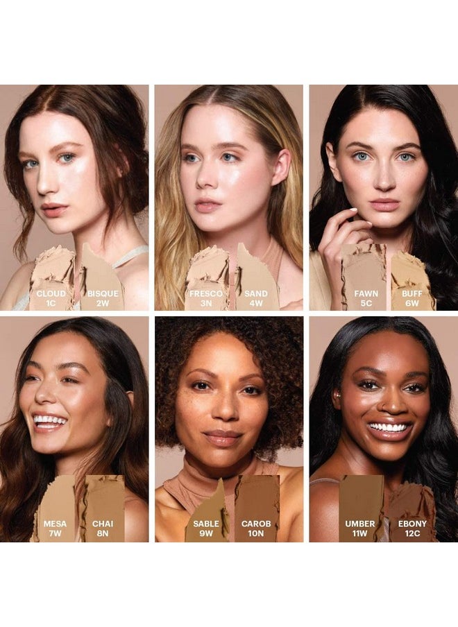 Glo Skin Beauty - Hd Mineral Foundation Stick - Concealer Makeup Infused With Hyaluronic Acid - Buildable Coverage, Contour & Highlighter (Cloud 1C) - Image 1