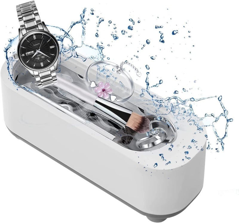 Clefairy Ultrasonic Cleaner,Ultrasonic Glasses Cleaner,Ultrasonic Pandora BraceletsCleaner,UltrasonicJewelry Cleaner,300ml Portable Professional Silver Cleaner for Ring,Earring,Necklace,Bracelets - Image 1