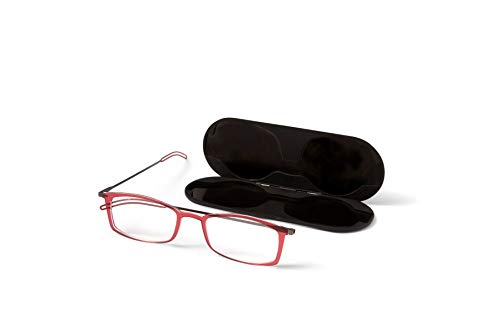 ThinOptics Unisex Adult Glasses Reading, Regular Case / Rectangle Red, 2.50 US - Image 1