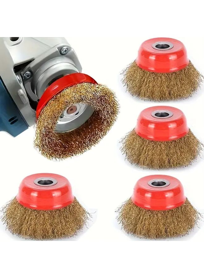 4pcs Polishing Grinding Discs Wire Brushes For Angle Grinders Metal Automotive - Image 2