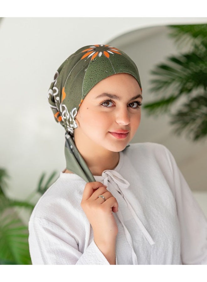 كايان طرحة قطن مايرا مربعة بتصميم مميز - متعدد الألوان - Image 1