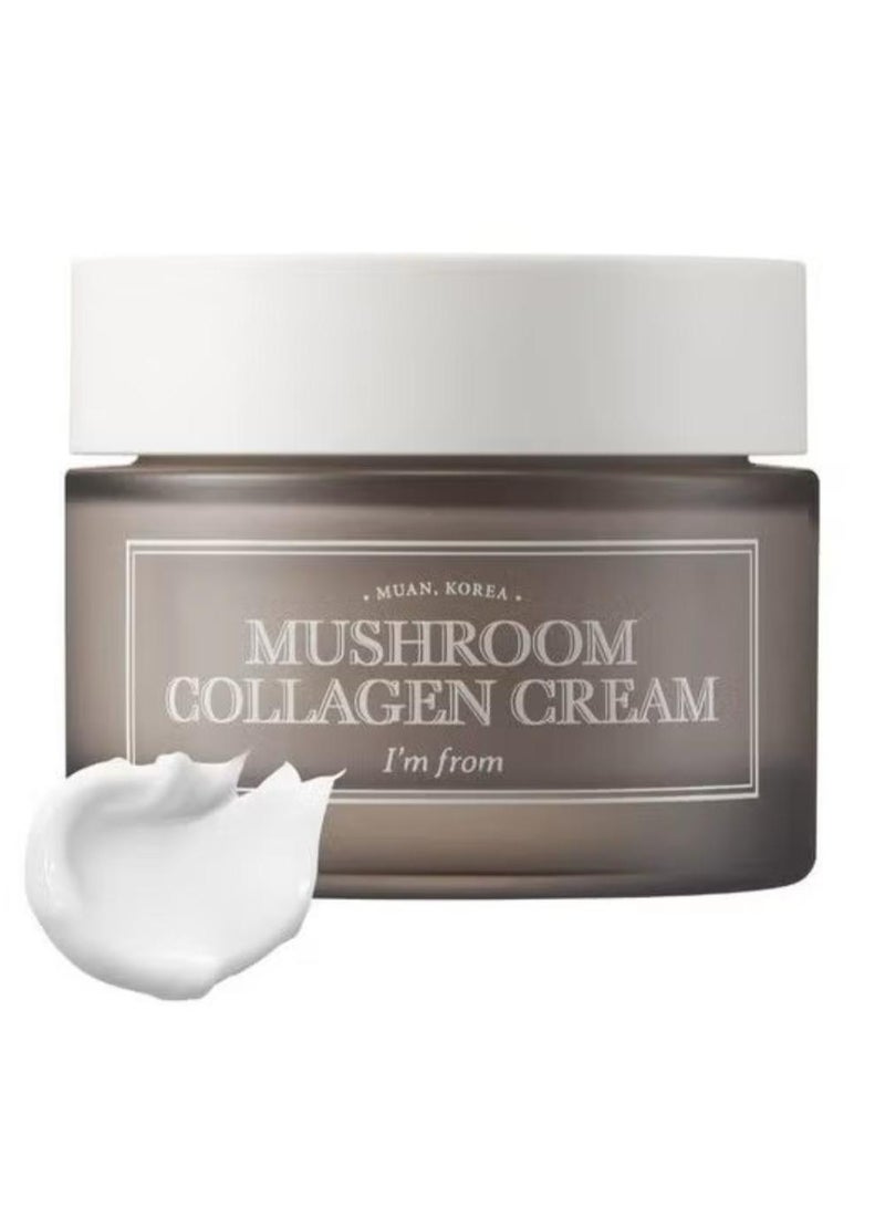 I'M FROM [I’M From] Mushroom Collagen Cream 1.69 Fl Oz Vegan Collagens Skin Firming Cream For Face Anti Wrinkles All Natural Organic Face Moisturizer - Image 1