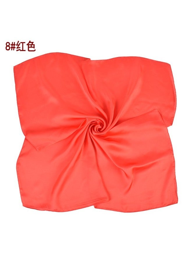 Thousands Of Wisps New Silk 70*70 Square Scarf Monochrome Scarf Scarf European And American Style Spot