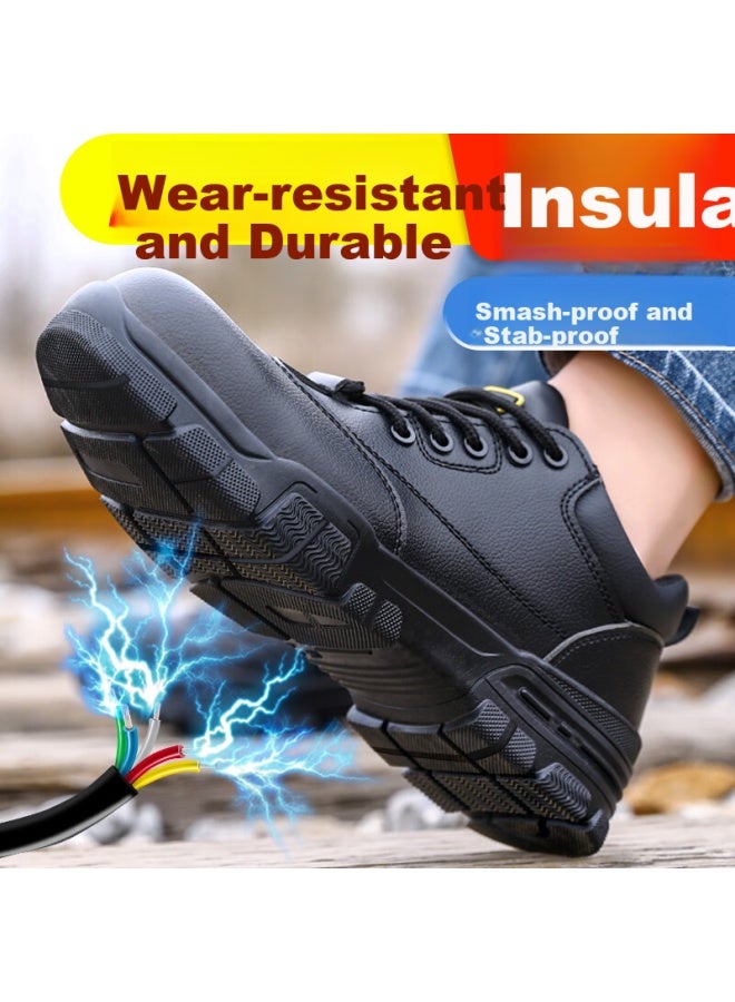 JUNBU Men'S Electrician Insulated Anti-Smashing Anti-Stab Puncture-Proof Plastic Toe Safety Work Shoes 2165Kv 38 - Image 4