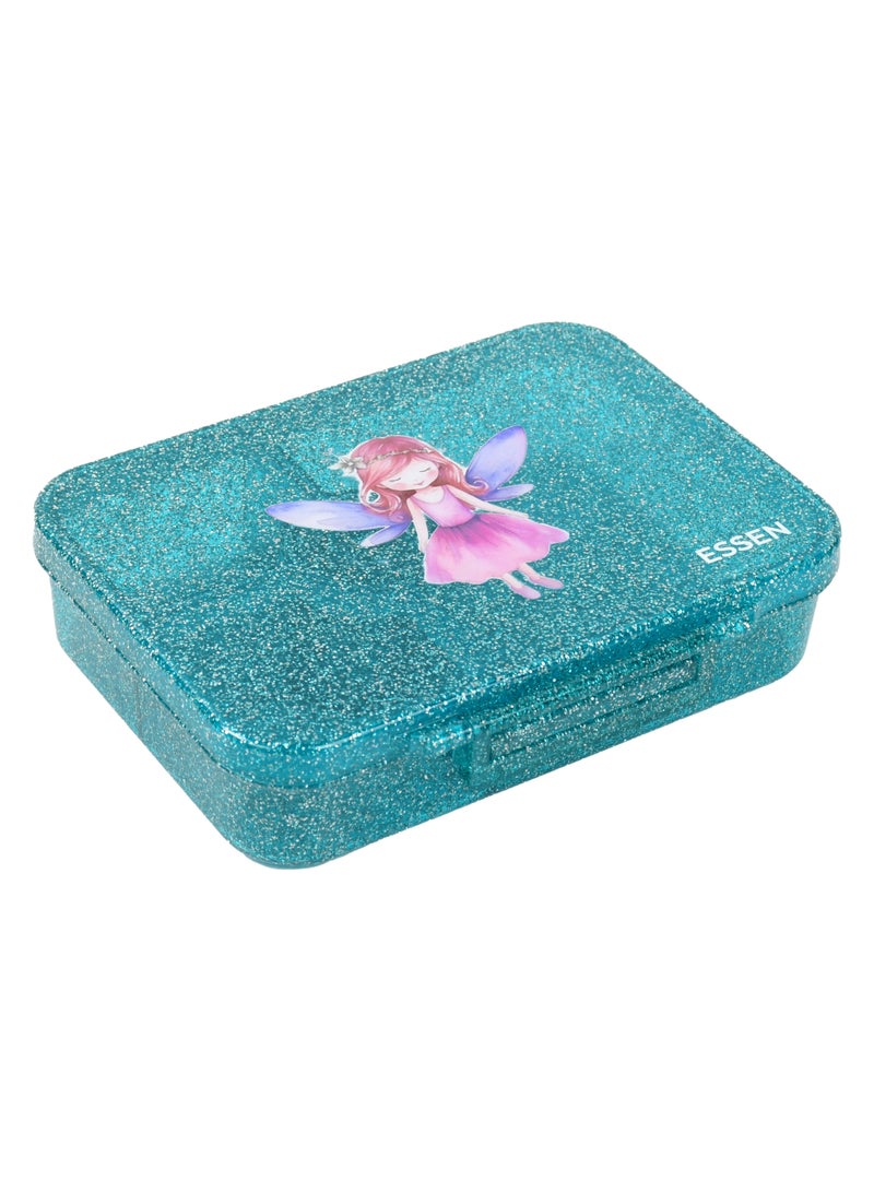 ESSEN Tritan Bento Lunch Box for Kids Girls - Teal Glitter - Image 2