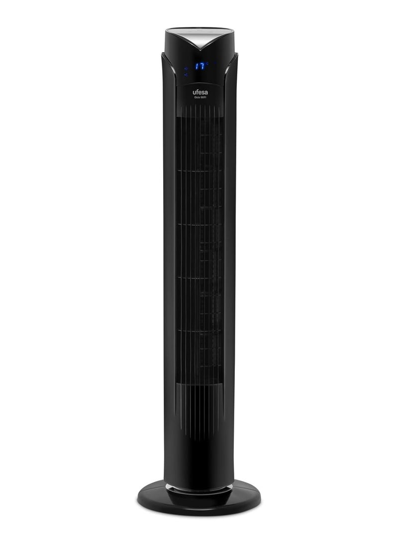 Ufesa - Ufesa Tw1700 Oslo Wi-Fi Tower Fan Can Be Controlled By The App, Remote Control And Touch Panel. It Has A 12-Hour Timer, Offers 3 Speed Settings And Has A Power Output Of 45W. - Image 1