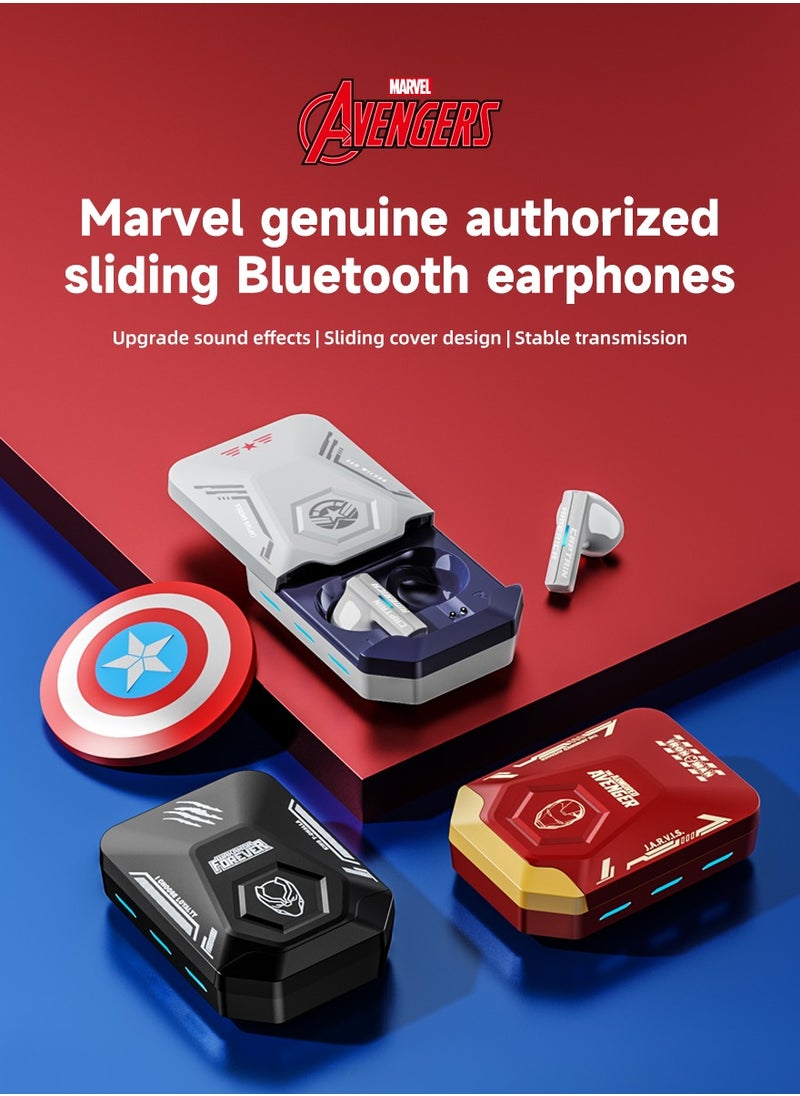 Generic - Marvel Black Panther Gaming Earbuds, Bluetooth 5.3 True Wireless, 13mm Dynamic Drivers, 360° Surround Sound, Type-C Fast Charging - Image 1
