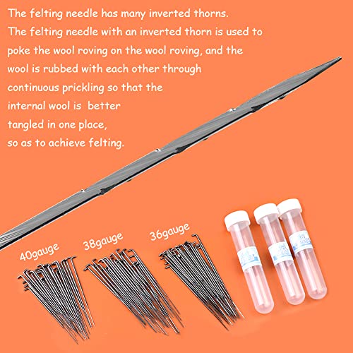 Mayboos 132 Pc Wool Felting Needles - 3 Sizes, Beginner to Professional - Image 5