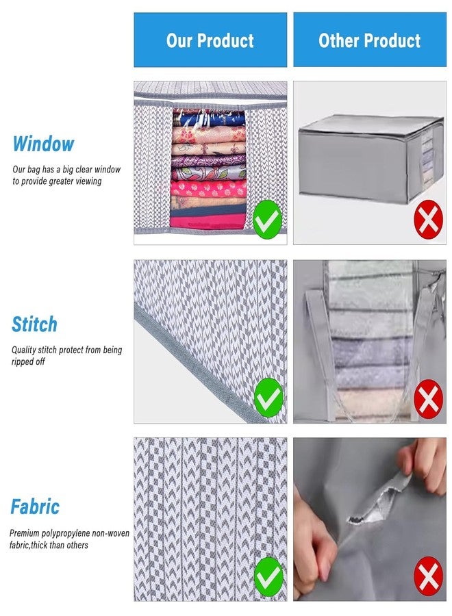 Shaping Fabric Garment Cover Non-Woven 90 GSM with Transparent Window & Double Metal Zipper - Pack of 2 | Dustproof Clothes Storage Bag for Sarees, Suits, Jackets, Shirts SCXLRL1582493517524148524991 - Image 5