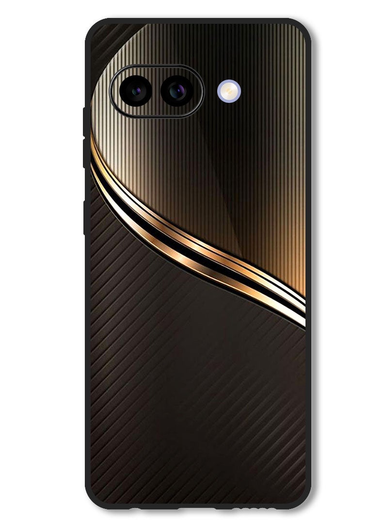 Theodor Case Compatible with Google Pixel 9A Protection Shockproof Bumper Cover Steel Pattern - Image 1