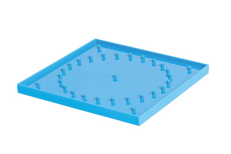edxeducation Double-Sided Geoboards - 5 x 5 Grid/24 Pin Circular Array - Set of 6 - Includes Rubber Bands - Ideal for Ages 5+ - Geometry Math Manipulative - Teach Angles and Symmetry - Image 4