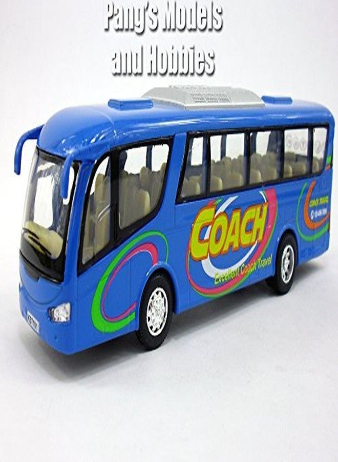 Kinsfun Pavlysh Diecast Coach Bus Set - 4 Buses, Red, Blue, White, Yellow - Pull Back & Go Action - Kid - Metal - No Batteries Required - Image 2