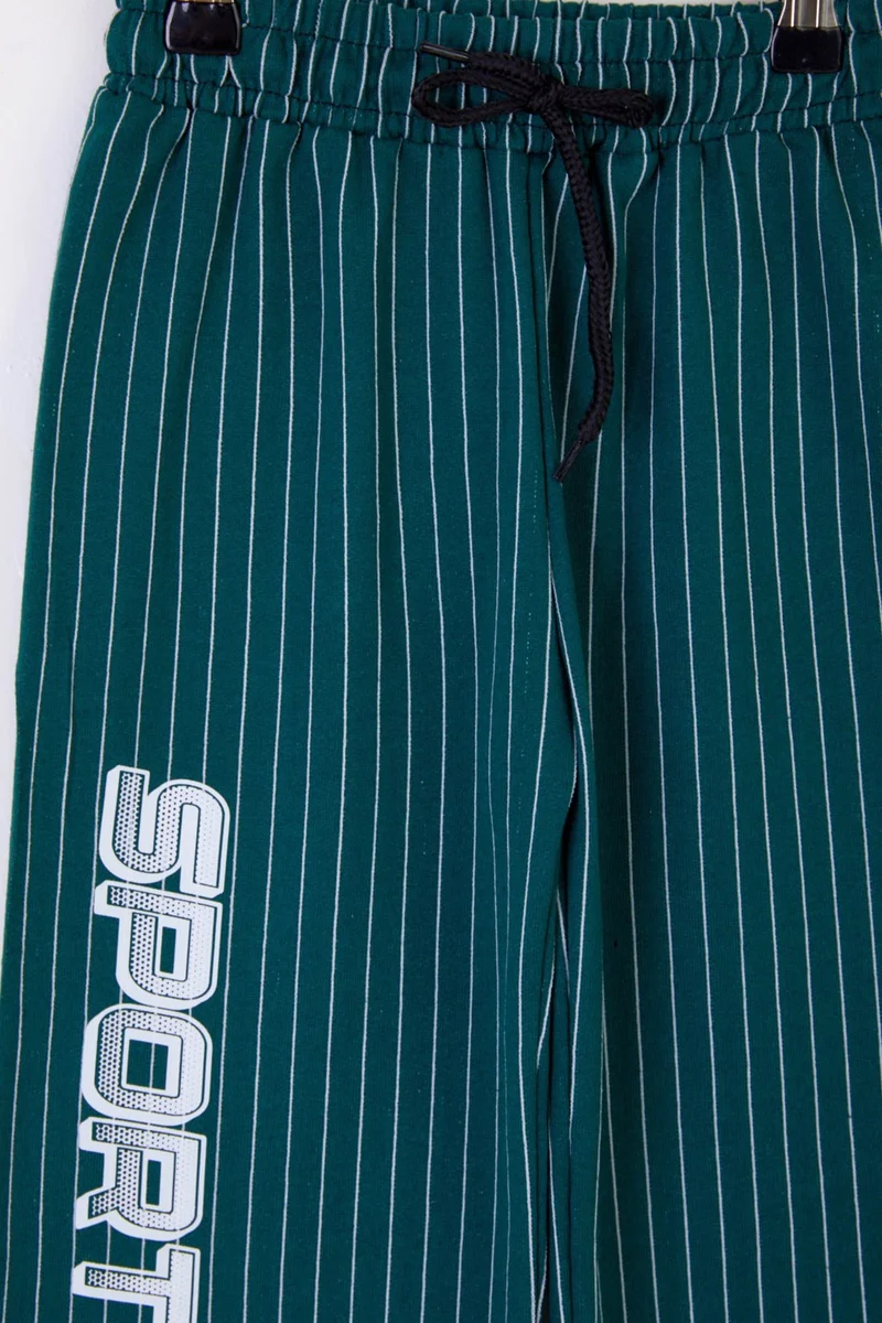 Tofisa Boy Green Striped Capri - 25439