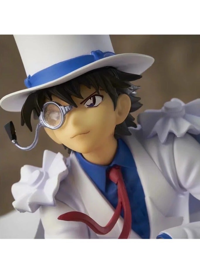 Detective Conan kneeling white dress anime character collection statue model, monster thief Kidd PVC model toy decoration gifts  - Image 4