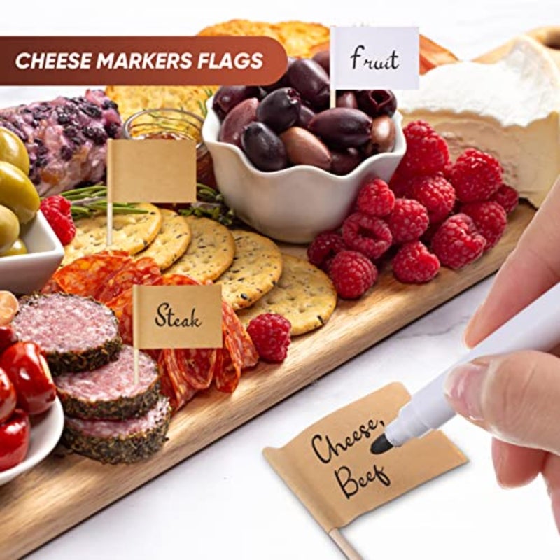 14 Pieces Charcuterie Board Accessories Cheese Spreader Knives Set Stainless Steel Charcuterie Utensils Spreader Knives Mini Serving Tongs Spoons and Forks for Cheese and Pastry Making - Image 3