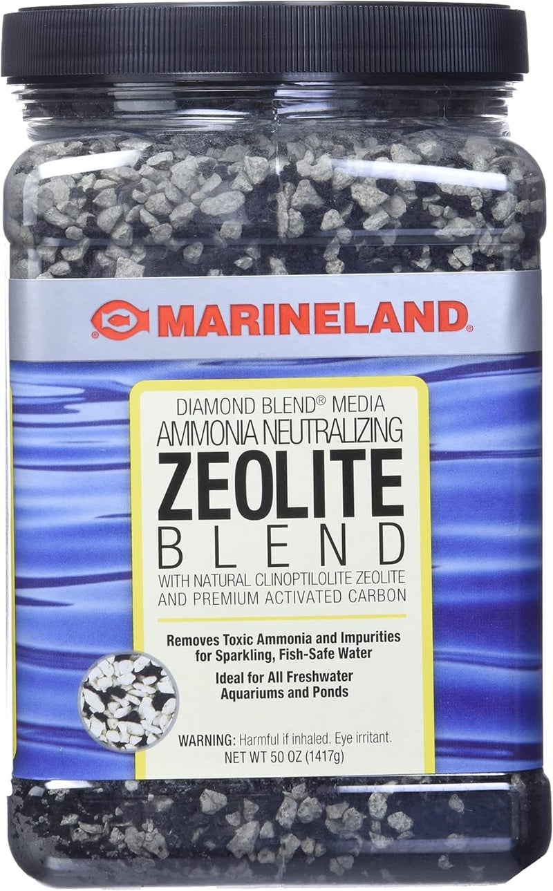 MarineLand Diamond Blend 50 Ounces - Ammonia Neutralizing Zeolite and Premium Activated Carbon for Aquariums - Image 1