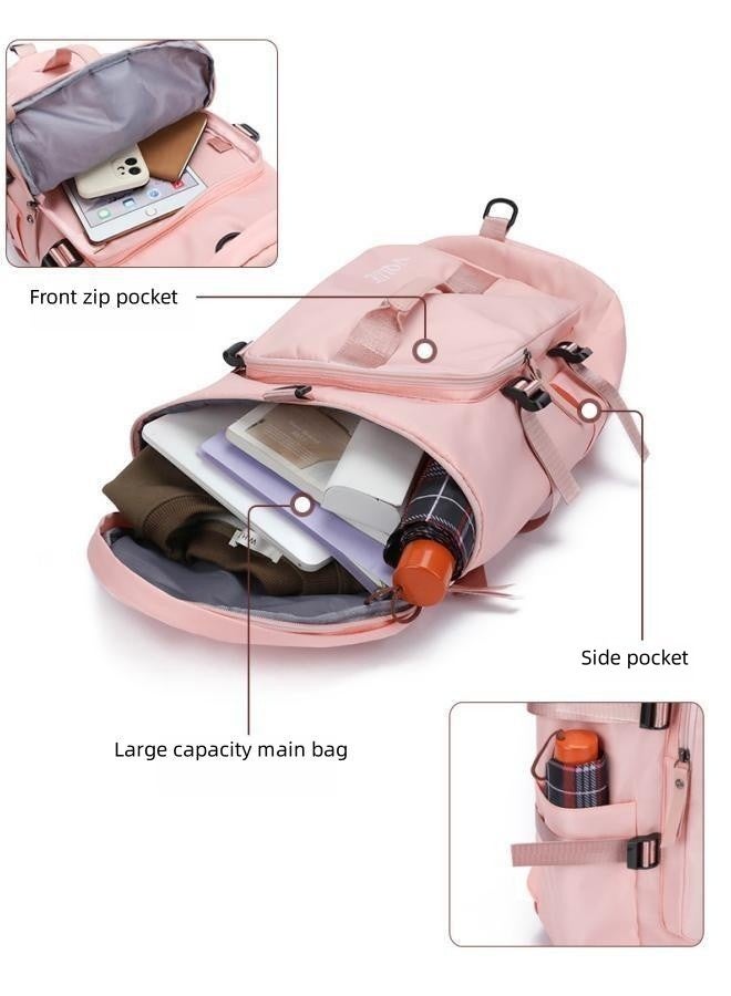 WAOKN Sports Bag with Backpack Function,Women & Men Duffle Bag For Travel, Small Waterproof Gym Sport Shoulder Bag With Shoe Compartment Carry On Backpack For Weekender Workout Overnight Campin, Sports  - Image 5