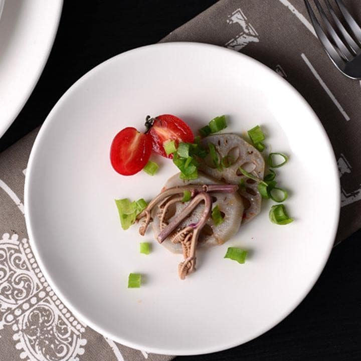 MBBITL Ceramic Plates Set of 3 Round Dessert Salad Plates 7 Inches Small Dinner Plates for Dessert Appetizer Pasta Cake - Image 2