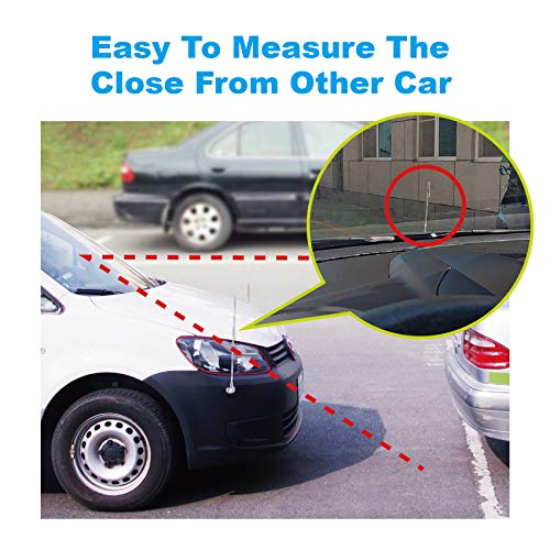 Hypersonic 2-Pack Car Bumper Corner Antenna Pole Adjust Driving Parking Marker Protector for Green Hand in Driving Fit Universal Car Hypersonic - Image 4