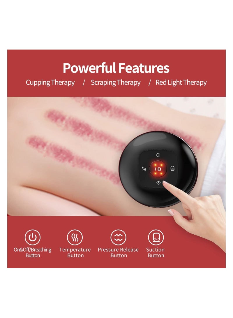 3 in 1 Vacuum Therapy Smart Dynamic Cupping Therapy Set, Cellulite Massager  Machine Cellulite Remover,Gua Sha Massage Tool with 12 Level Temperature and Suction  - Image 5