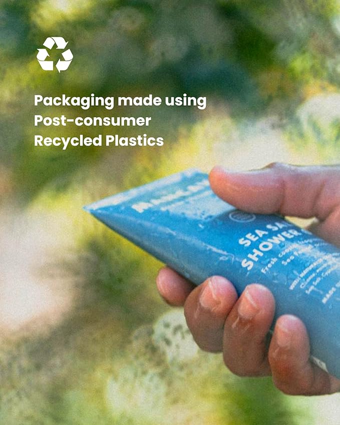 ManCave Sea Salt Shower Gel 200ml for Men Refreshing Coastal Aroma Natural Formulation Sulphate and Paraben Free Vegan Friendly Shower Gel for men Pack of 2