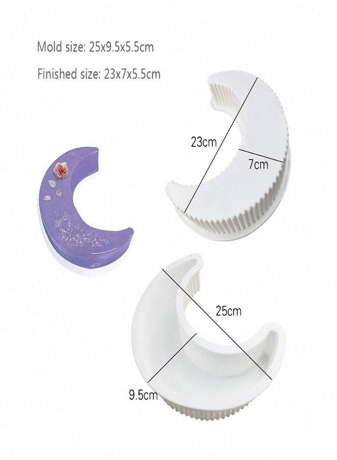 Fewo 3D Moon Shape Silicone Cake Mold, Crescent Moonlight Sonata Mousse Cake Pan Bread Pizza Baking Mold Kitchen Bakeware Tools - Image 3