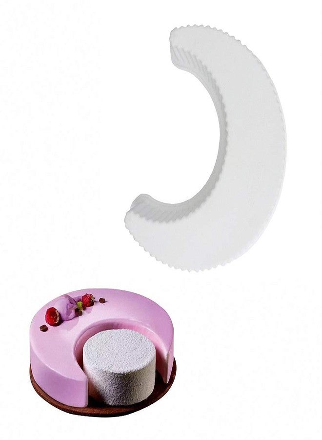 Fewo 3D Moon Shape Silicone Cake Mold, Crescent Moonlight Sonata Mousse Cake Pan Bread Pizza Baking Mold Kitchen Bakeware Tools - Image 2