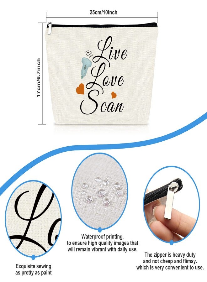 حقيبة مكياج هدية لأخصائيي التصوير بالموجات فوق الصوتية للنساء، هدية لأخصائيي التصوير بالموجات فوق الصوتية، حقيبة ملحقات التصوير بالموجات فوق الصوتية، حقيبة مستحضرات تجميل، هدية تقدير لأخصائيي الأشعة، هدية عيد ميلاد أو عيد الميلاد، حقيبة سفر بسحاب - Image 2