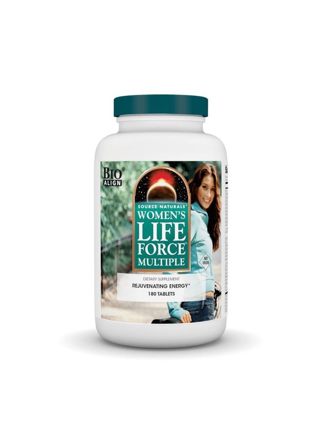 Source Naturals Wonmen's Life Force Mutiple, Dietary Supplement Rejuvenating Enegry* - 180 Tablets - Image 1